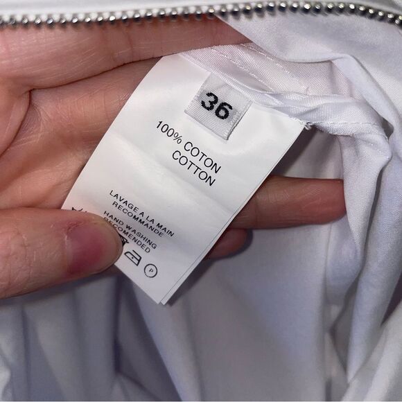 Margareth & Moi EU 36 Blouse White Women's Longline Top - Picture 7 of 10